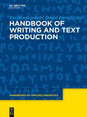 cover image of Handbook of Writing and Text Production